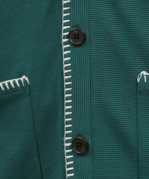 LAKOLE(ラコレ)の「ミニワッフルステッチカーディガン / 107471(カーディガン/ボレロ・メンズ・グリーン/ブラック/アイボリー/イエロー・LARGE/MEDIUM)」の17枚目の写真