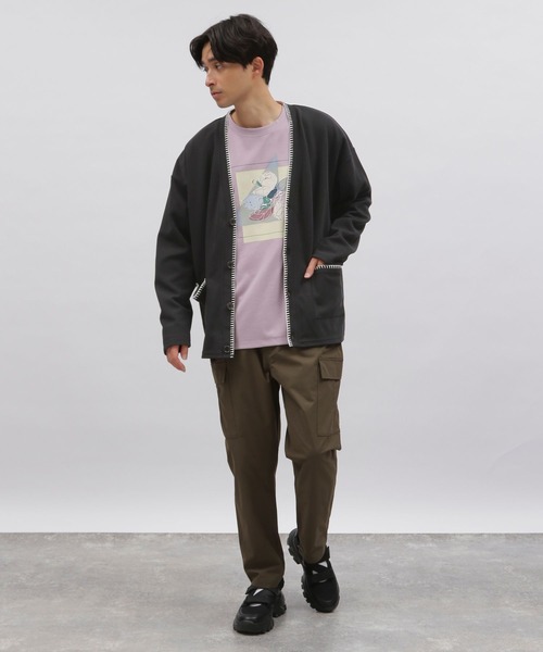 LAKOLE(ラコレ)の「ミニワッフルステッチカーディガン / 107471(カーディガン/ボレロ・メンズ・グリーン/ブラック/アイボリー/イエロー・LARGE/MEDIUM)」の21枚目の写真