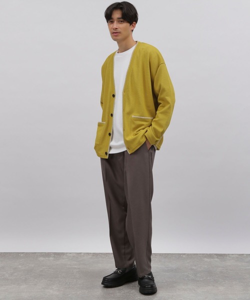 LAKOLE(ラコレ)の「ミニワッフルステッチカーディガン / 107471(カーディガン/ボレロ・メンズ・グリーン/ブラック/アイボリー/イエロー・LARGE/MEDIUM)」の20枚目の写真