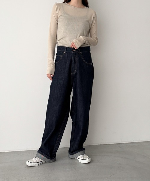 CANAL JEAN（キャナルジーン）の「El mar　テンセルシアーロンT（Tシャツ/カットソー・レディース・ライトグレー/アイボリー/ライトベージュ/ブラック・ONE SIZE）」の18枚目の写真