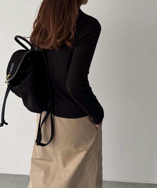 CANAL JEAN（キャナルジーン）の「El mar　テンセルシアーロンT（Tシャツ/カットソー・レディース・ライトグレー/アイボリー/ライトベージュ/ブラック・ONE SIZE）」の10枚目の写真