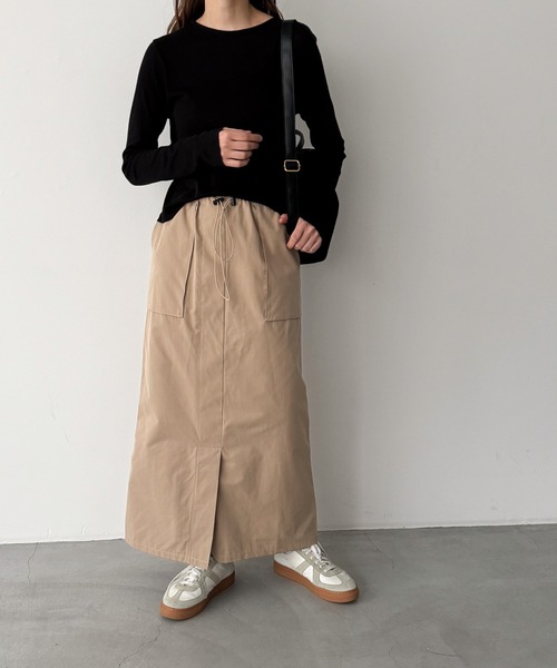 CANAL JEAN（キャナルジーン）の「El mar　テンセルシアーロンT（Tシャツ/カットソー・レディース・ライトグレー/アイボリー/ライトベージュ/ブラック・ONE SIZE）」の11枚目の写真