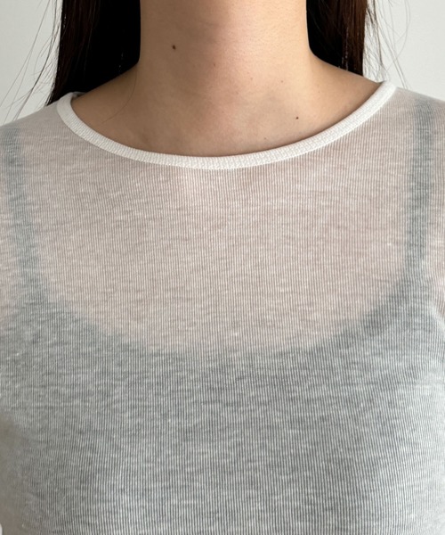 CANAL JEAN（キャナルジーン）の「El mar　テンセルシアーロンT（Tシャツ/カットソー・レディース・ライトグレー/アイボリー/ライトベージュ/ブラック・ONE SIZE）」の22枚目の写真