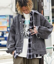 PUBLUX | PUBLUX/パブリュクス ワイドビッグデニムジャケット/デニム/セットアップ対応(限定展開)(デニムジャケット)