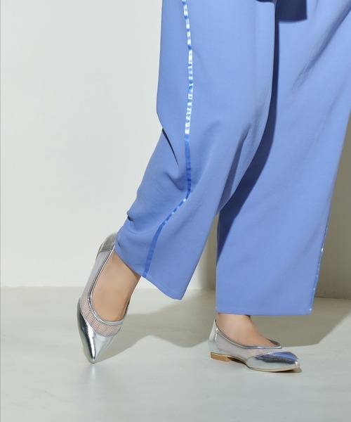 carino(カリーノ)の「【レイン対応】メッシュポインテッドトゥパンプス(パンプス・レディース・ブラック/ホワイト/シルバー・23.5cm/23cm/24.5cm/24cm/22.5cm)」の3枚目の写真