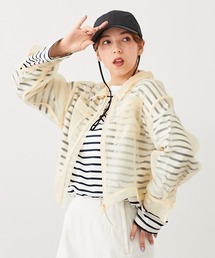 【LADIES】シアーシャツジャケット