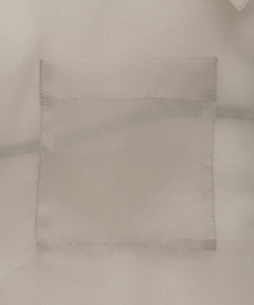 petit main LIEN（プティマインリアン）の「【LADIES】シアーシャツジャケット（シャツ/ブラウス・レディース・ホワイト/グレー/レモンイエロー・FREE）」の17枚目の写真