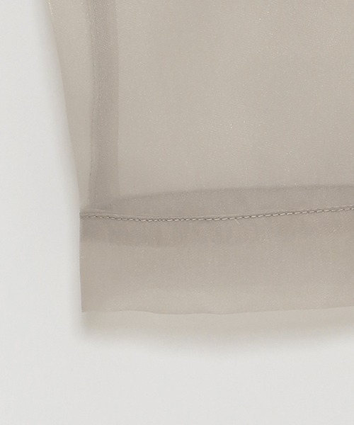 petit main LIEN（プティマインリアン）の「【LADIES】シアーシャツジャケット（シャツ/ブラウス・レディース・ホワイト/グレー/レモンイエロー・FREE）」の19枚目の写真