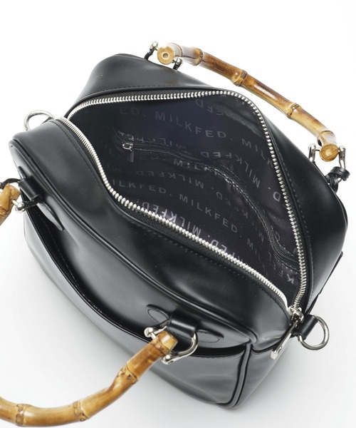 MILKFED.（ミルクフェド）の「BAMBOO HANDLE SQUARE BAG（ショルダーバッグ・レディース・ブラック/レッド/ブラウン・ONE SIZE）」の10枚目の写真