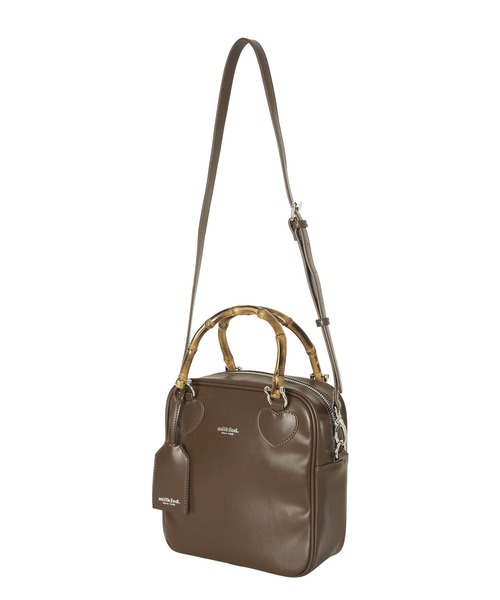 MILKFED.（ミルクフェド）の「BAMBOO HANDLE SQUARE BAG（ショルダーバッグ・レディース・ブラック/レッド/ブラウン・ONE SIZE）」の6枚目の写真