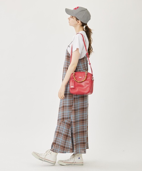 MILKFED.（ミルクフェド）の「BAMBOO HANDLE SQUARE BAG（ショルダーバッグ・レディース・ブラック/レッド/ブラウン・ONE SIZE）」の19枚目の写真