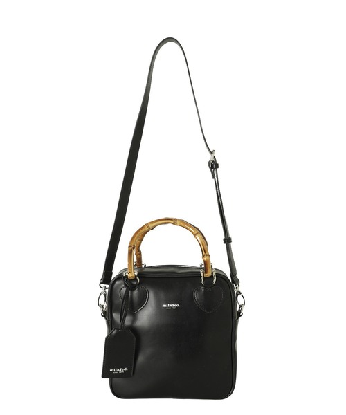 MILKFED.（ミルクフェド）の「BAMBOO HANDLE SQUARE BAG（ショルダーバッグ・レディース・ブラック/レッド/ブラウン・ONE SIZE）」の20枚目の写真
