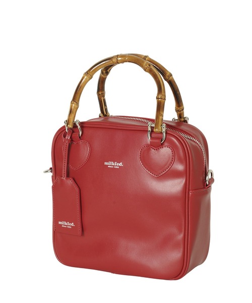 MILKFED.（ミルクフェド）の「BAMBOO HANDLE SQUARE BAG（ショルダーバッグ・レディース・ブラック/レッド/ブラウン・ONE SIZE）」の12枚目の写真