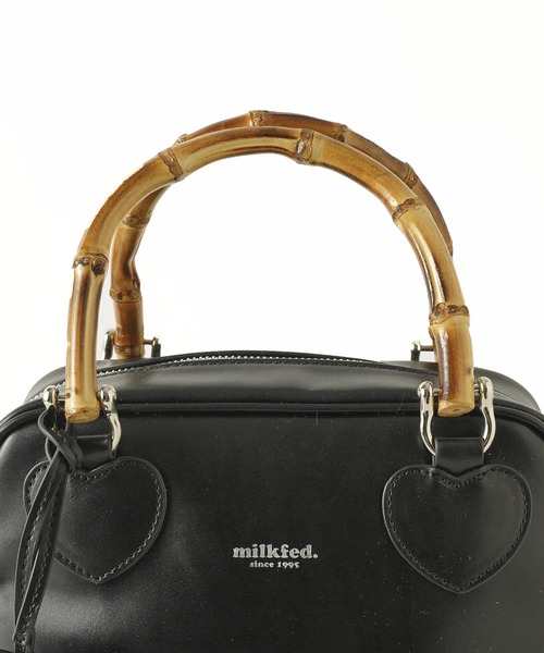 MILKFED.（ミルクフェド）の「BAMBOO HANDLE SQUARE BAG（ショルダーバッグ・レディース・ブラック/レッド/ブラウン・ONE SIZE）」の15枚目の写真