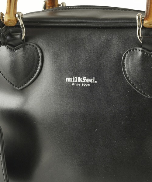 MILKFED.（ミルクフェド）の「BAMBOO HANDLE SQUARE BAG（ショルダーバッグ・レディース・ブラック/レッド/ブラウン・ONE SIZE）」の16枚目の写真