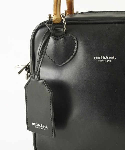 MILKFED.（ミルクフェド）の「BAMBOO HANDLE SQUARE BAG（ショルダーバッグ・レディース・ブラック/レッド/ブラウン・ONE SIZE）」の17枚目の写真