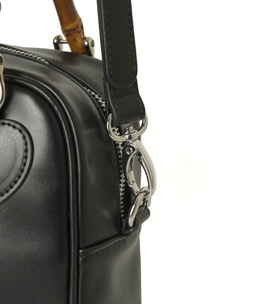 MILKFED.（ミルクフェド）の「BAMBOO HANDLE SQUARE BAG（ショルダーバッグ・レディース・ブラック/レッド/ブラウン・ONE SIZE）」の8枚目の写真