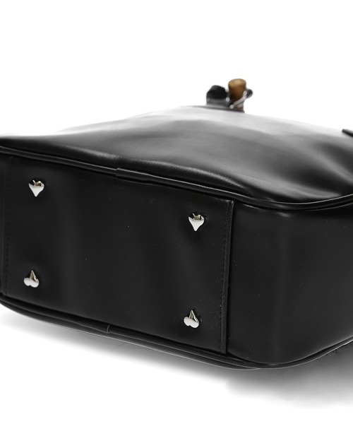 MILKFED.（ミルクフェド）の「BAMBOO HANDLE SQUARE BAG（ショルダーバッグ・レディース・ブラック/レッド/ブラウン・ONE SIZE）」の11枚目の写真