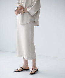 【Munich/ミューニック】double face boucle skirt