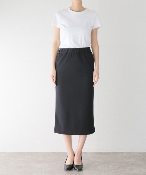 La TOTALITE（ラトータリテ）の「【Munich/ミューニック】double face boucle skirt（スカート・レディース・ブラック/ホワイト・FREE）」の8枚目の写真