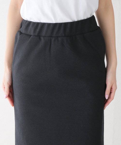 La TOTALITE（ラトータリテ）の「【Munich/ミューニック】double face boucle skirt（スカート・レディース・ブラック/ホワイト・FREE）」の12枚目の写真