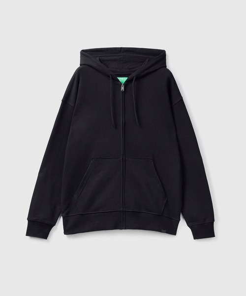 BENETTON (UNITED COLORS OF BENETTON)（ベネトンユナイテッドカラーズオブベネトン）の「フルジップアップパーカー（パーカー・メンズ・ブラック・LARGE/SMALL/MEDIUM）」の5枚目の写真