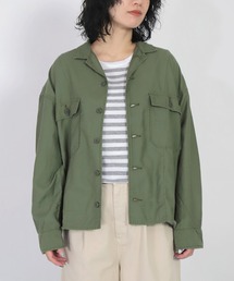 [D.M.G. / ディーエムジー] テンセルバックサテン ファティーグジャケット