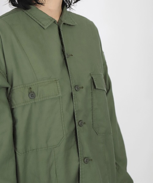 D.M.G.（ドミンゴ）の「[D.M.G. / ディーエムジー] テンセルバックサテン ファティーグジャケット（その他アウター・レディース・オリーブ/ベージュ・FREE）」の22枚目の写真