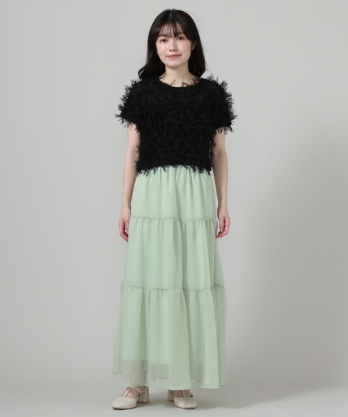 archives(アルシーヴ)の「リボンチュールコンパクトTOPS(Tシャツ/カットソー・レディース・オフホワイト/ブラック/アイボリー・MEDIUM)」の20枚目の写真