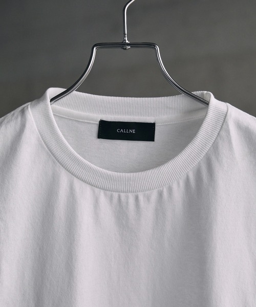 CALLNE（カルネ）の「【CALLNE】Cotton Basic Sleeveless Tee/コットン ベーシック ノースリーブT （抗菌＆防臭）（Tシャツ/カットソー・メンズ・ホワイト/ブラック・M/L）」の10枚目の写真