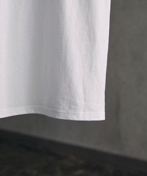 CALLNE（カルネ）の「【CALLNE】Cotton Basic Sleeveless Tee/コットン ベーシック ノースリーブT （抗菌＆防臭）（Tシャツ/カットソー・メンズ・ホワイト/ブラック・M/L）」の12枚目の写真