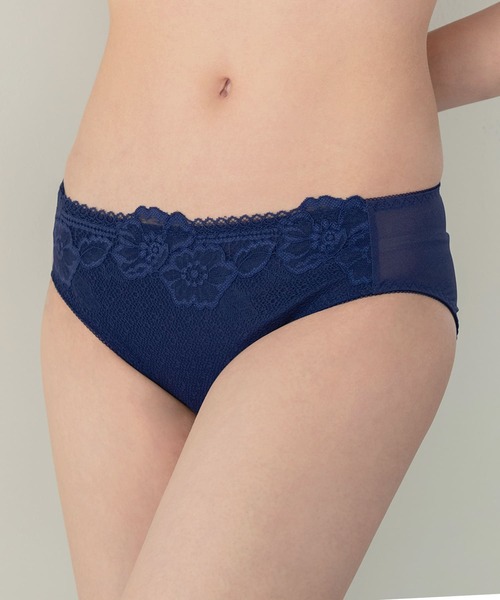 リフトアップ美胸ブラお揃いショーツ】フロント フラワーレース