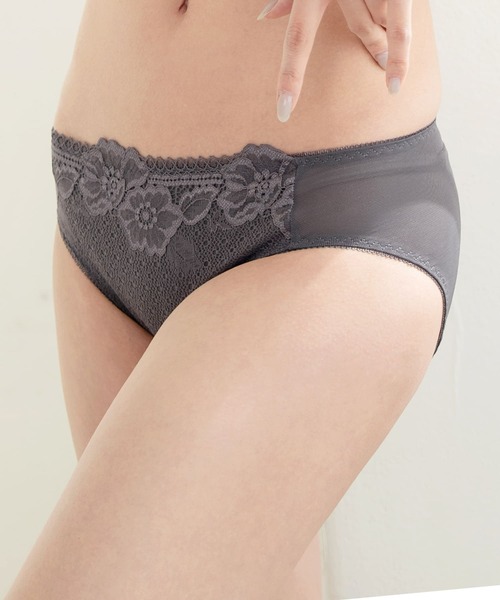 リフトアップ美胸ブラお揃いショーツ】フロント フラワーレース