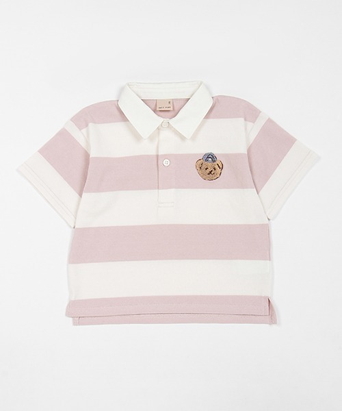 セール】【リンク】太ボーダーラガーシャツ(キッズ)（Tシャツ