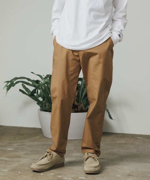 60s Lee USA製 TAPERED SLACKS チノパン ベージュ IZOD】ストレッチ カラーパンツ【W38】ベージュ チノパン BP2