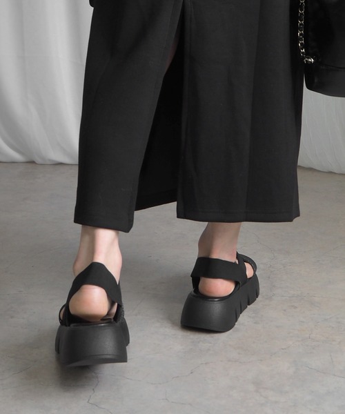 minia（ミニア）の「グリッターゴムスポサン（サンダル・レディース・ブラック/シルバー/ゴールド・S/M/L/LL）」の12枚目の写真