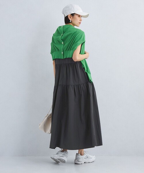 Sara 美品greenlabel ウォッシャブルティアードワンピース Sara様専用 美品greenlabel ウォッシャブルティアードワンピース