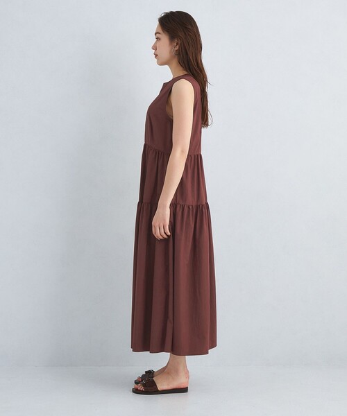美品greenlabel(グリーンレーベル)ウォッシャブルティアードワンピース green label relaxing（グリーンレーベルリラクシング）の