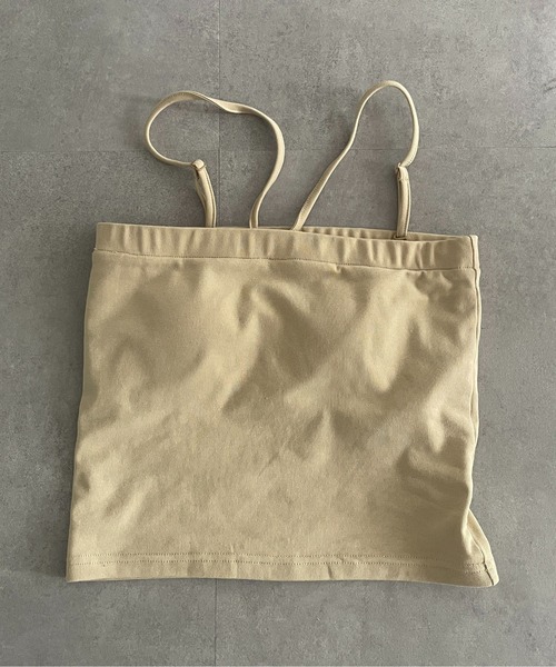 Thevon（ゼボン）の「ホルターネックカップ付きキャミ（キャミソール・レディース・ブラック/オフホワイト/ベージュ/グリーン・FREE）」の15枚目の写真