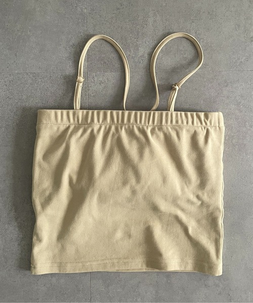 Thevon（ゼボン）の「ホルターネックカップ付きキャミ（キャミソール・レディース・ブラック/オフホワイト/ベージュ/グリーン・FREE）」の14枚目の写真