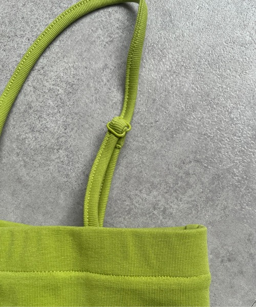 Thevon（ゼボン）の「ホルターネックカップ付きキャミ（キャミソール・レディース・ブラック/オフホワイト/ベージュ/グリーン・FREE）」の7枚目の写真