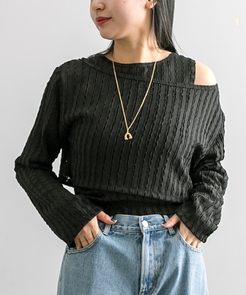 mline（エムライン）の「【3色展開】[mline]タンクSETレースプルオーバー（Tシャツ/カットソー・レディース・グリーン/ブラック/アイボリー・FREE）」の21枚目の写真