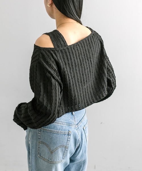 mline（エムライン）の「【3色展開】[mline]タンクSETレースプルオーバー（Tシャツ/カットソー・レディース・グリーン/ブラック/アイボリー・FREE）」の22枚目の写真