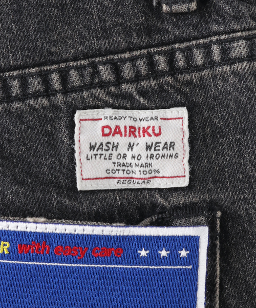DAIRIKU(ダイリク)の「【DAIRIKU / ダイリク】Flare Denim Pants(デニムパンツ・メンズ・ブラック/ブルー・SMALL/MEDIUM/LARGE)」の9枚目の写真