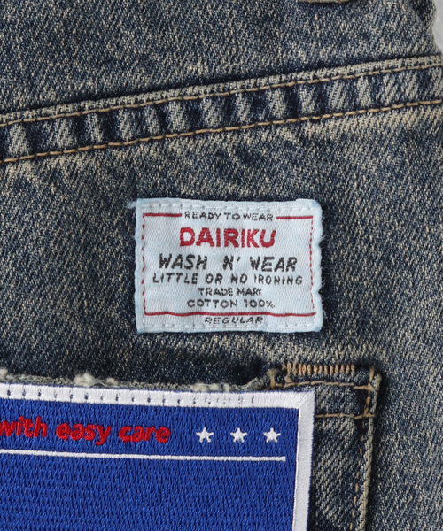 DAIRIKU(ダイリク)の「【DAIRIKU / ダイリク】Flare Denim Pants(デニムパンツ・メンズ・ブラック/ブルー・SMALL/MEDIUM/LARGE)」の10枚目の写真