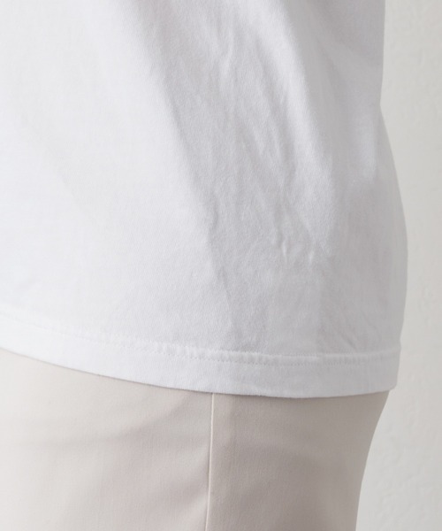 ウィムガゼットCAT SUITS 長袖クロップドTシャツ ホワイト