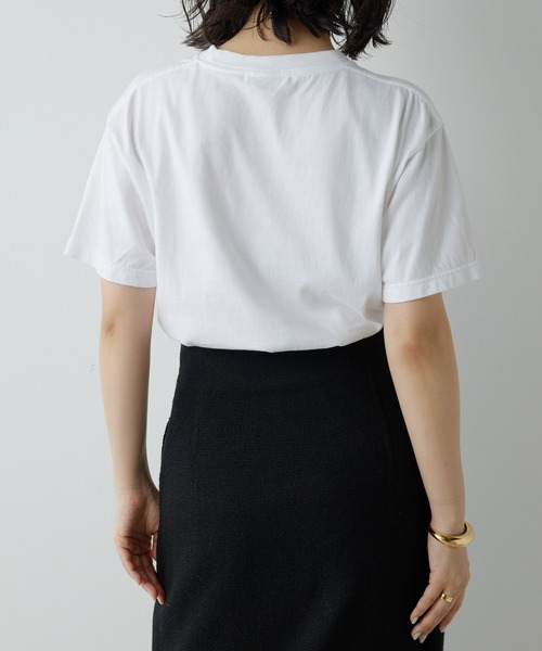 ウィムガゼット　CAT SUITS 長袖クロップドTシャツ ホワイト CAT Tシャツ（Tシャツ/カットソー）｜Whim Gazette（ウィム