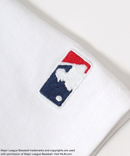 MLB(メジャーリーグベースボール)の「MLB/メジャーリーグベースボール チームロゴ ワンポイント ワッペン刺繍 バックプリント クルーネック半袖Tシャツ レディース メンズ(Tシャツ/カットソー・メンズ・グリーン/ネイビー/ホワイト/アッシュグレー/ブラック/グリーン系その他/ブラック系その他/ホワイト系その他/ホワイト系その他2/ホワイト系その他3・LL/M/L)」の16枚目の写真