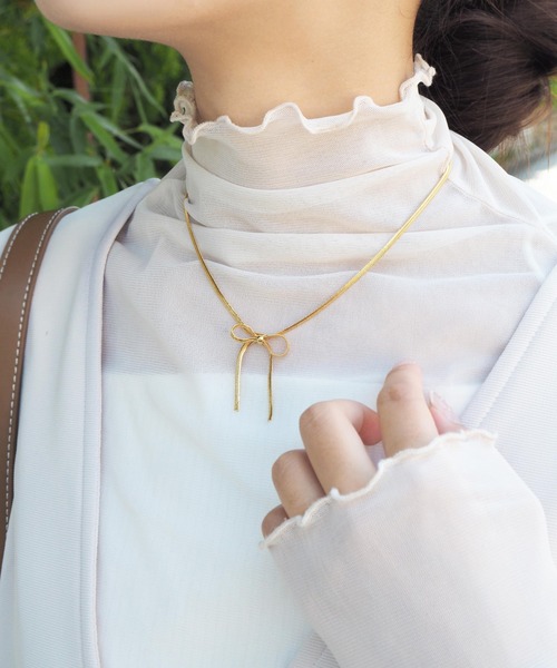 minia（ミニア）の「リボンネックレス（ネックレス・レディース・シルバー/ゴールド・FREE）」の10枚目の写真