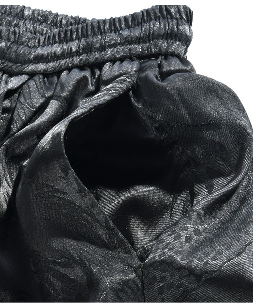 【セール】【neos】ルーズシルエット シャドー ドラゴン 総柄 プリント クロップド カーゴ バルーン パンツ（カーゴパンツ）｜neos（ネオス）